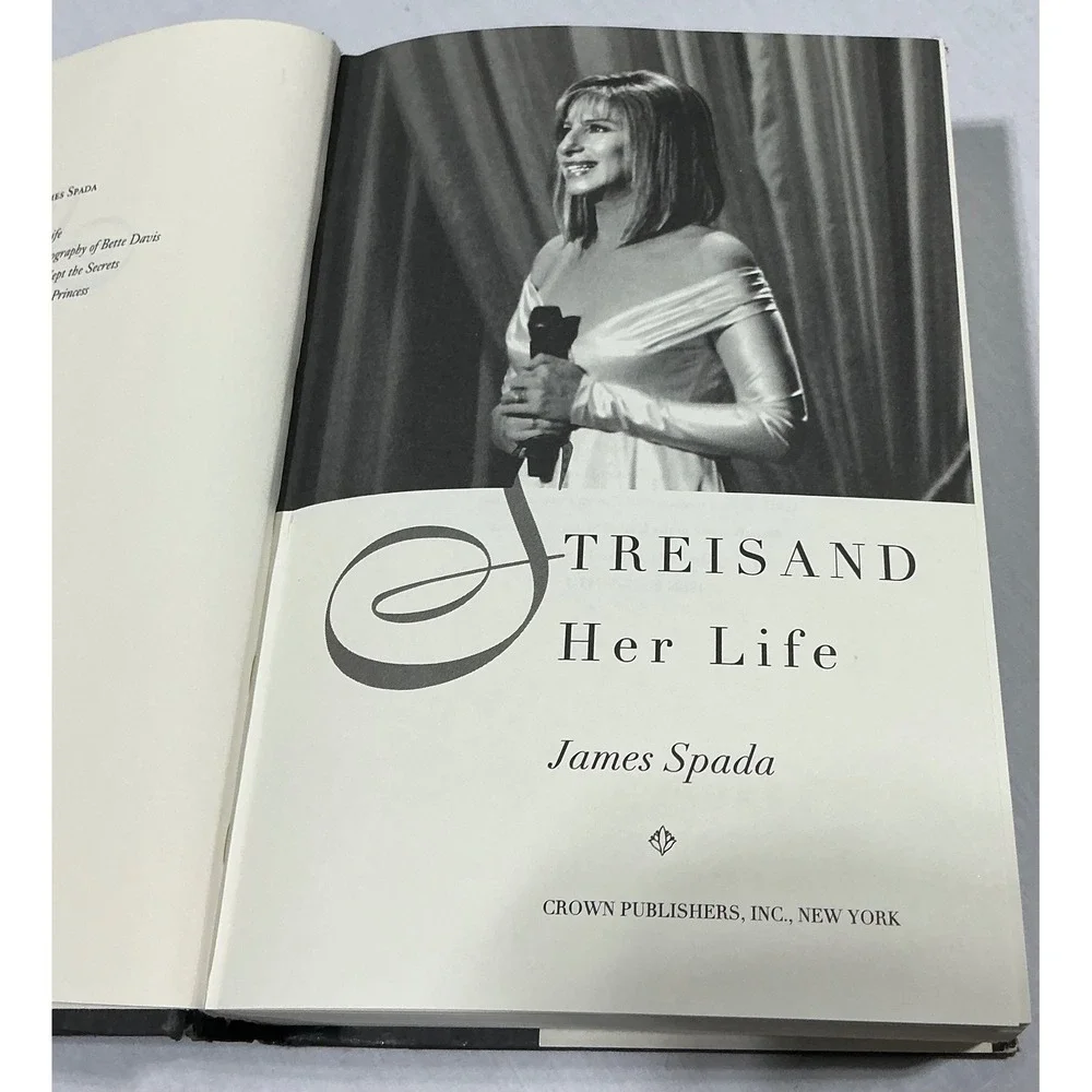 Streisand Her Life James Spada Hardcover Biography Vintage 1995